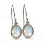 Preview: Ohrringe mit seltenem vintage Opal Stein 925 Sterling