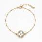 Preview: Kompass Armband gold. Funktionierender Kompass. 925 Sterling vergoldet