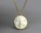 Mobile Preview: Moon Face necklace. Hand casted full moon in gold setting