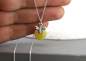 Mobile Preview: Dainty honeycomb bee necklace. 925 sterling silver
