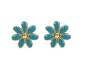 Preview: Sterling gold plated forget me not earrings
