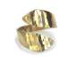 Mobile Preview: Simple sterling gold plated hammered twisted ring
