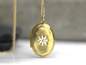 Preview: Daisy photo locket necklace. Gold plated sterling