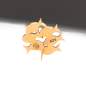 Preview: Swimming against the current. Sterling silver vermeil gold stud earrings