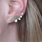 Preview: Lily of the Valley Ear Climber. 925 Silver & white enamel Preview: Lily of the Valley Ear Climber. 925 Silver & white enamel