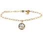 Preview: Armband mit funktionierendem Kompass. Vergoldetes 925 Sterling Silber