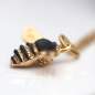 Preview: Bienenkette. 925 Silber vergoldet. Emaille.