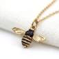 Preview: Bienenkette. 925 Silber vergoldet. Emaille.