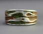 Mobile Preview: Sterling Tree Bark ring with wood and moss