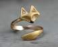 Preview: Little Fox Ring Hand-Gilded