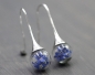 Preview: Real Forget Me Not silver drop earrings