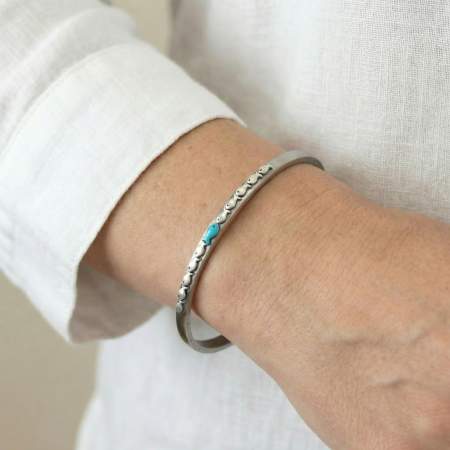 Against the Current Bangle Bracelet