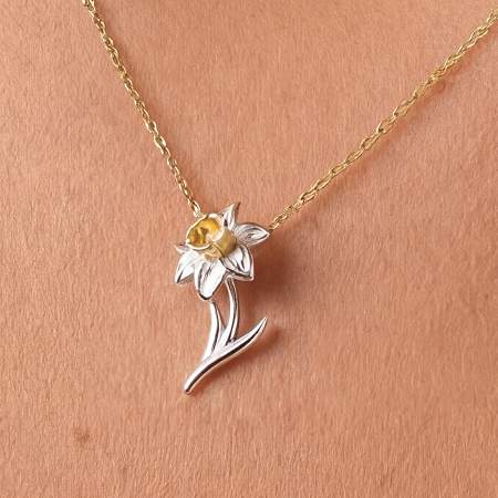 Osterglocken Kette 925 Silber oder Silber vergoldet