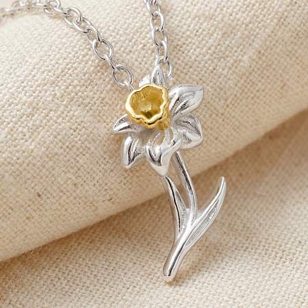 Osterglocken Kette 925 Silber oder Silber vergoldet