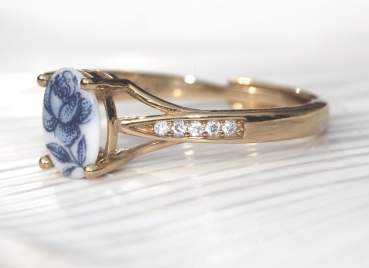 rose ring villa sorgenfrei handmade jewelry engagement ring anniversary gifts best friend gifts bridgerton jewelry vintage ring crystal ring flower ring christmas gift white blue jewellery boho ring
