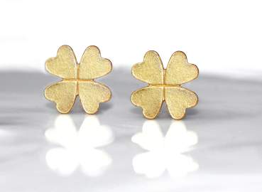 OFFER of the month, special price: Four leaf clover stud earrings