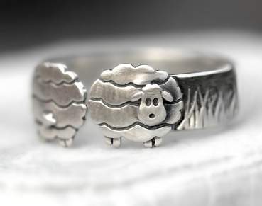 Sheep Ring 925 Sterling Silver