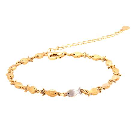 Armband GEGEN DEN STROM. 925 Sterling Silber vergoldet Armband GEGEN DEN STROM. 925 Sterling Silber vergoldet