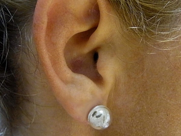 925 Sterling dandelion seeds ear studs