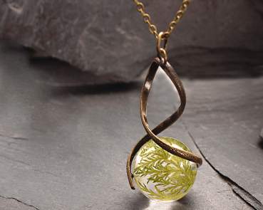 Real FERN twisted necklace