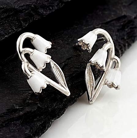 Maiglöckchen Ohrstecker 925 Silber