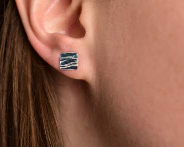 Sterling OCEAN stud earrings