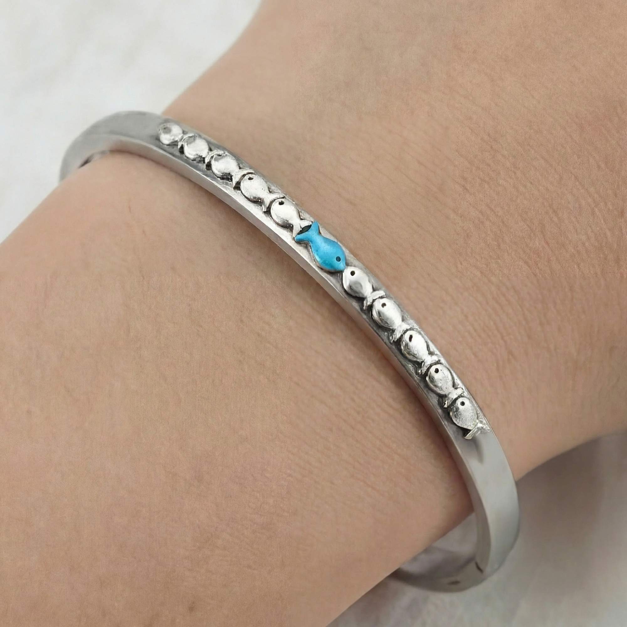 Against the Current Bangle Bracelet