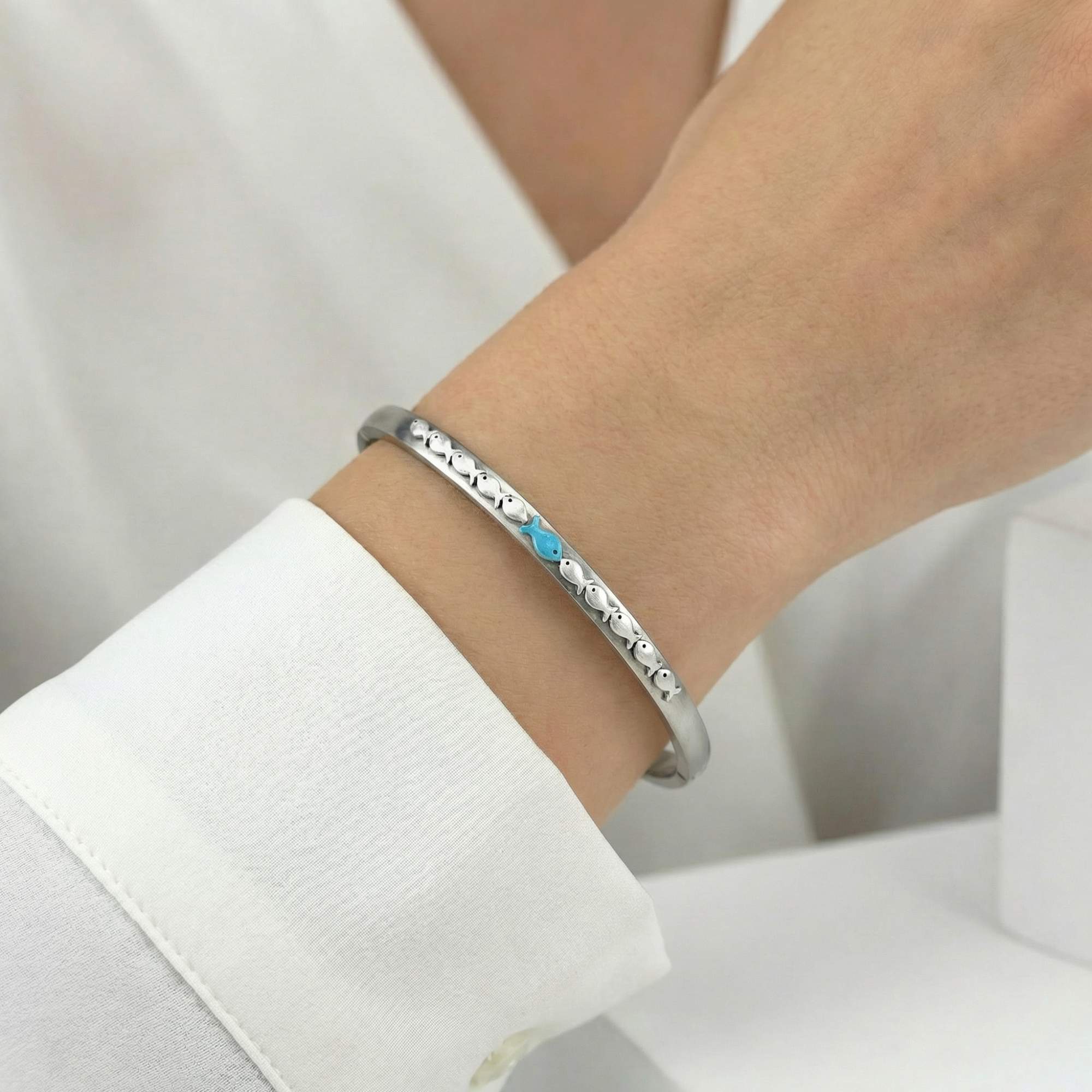 Against the Current Bangle Bracelet