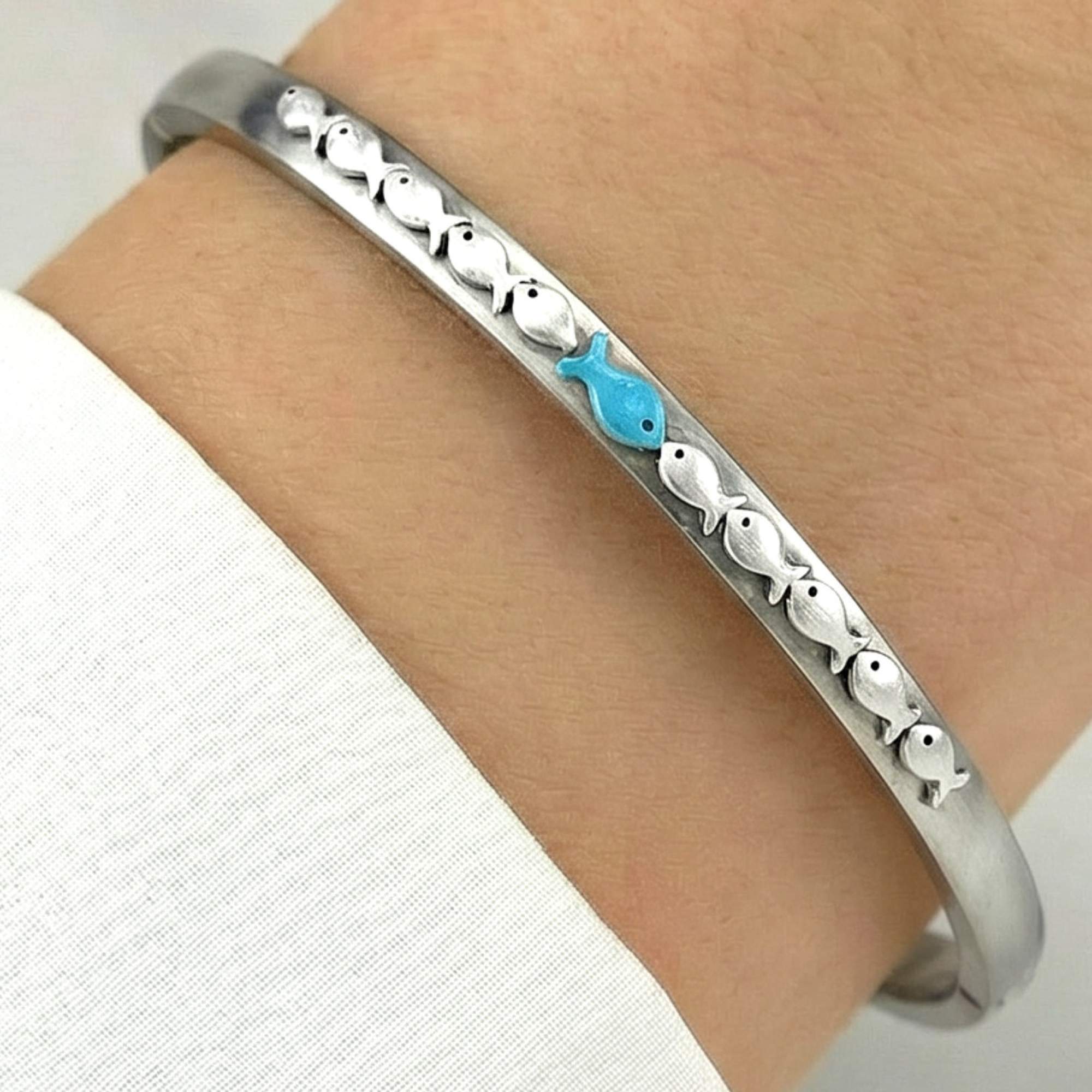 Against the Current Bangle Bracelet