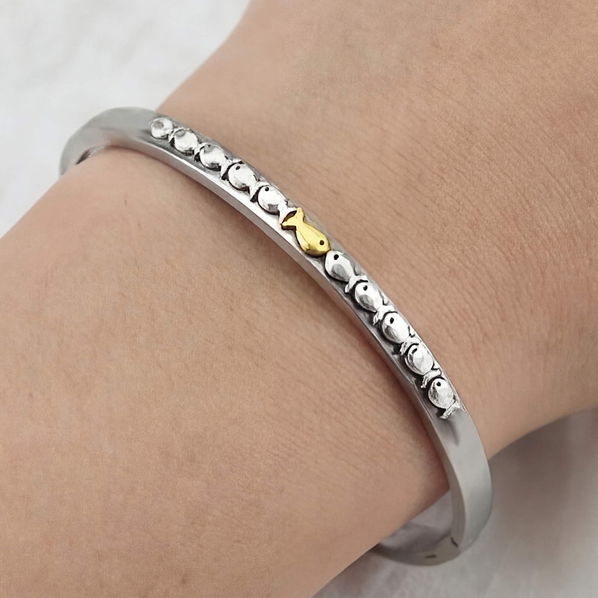 Against the Current Bangle Bracelet