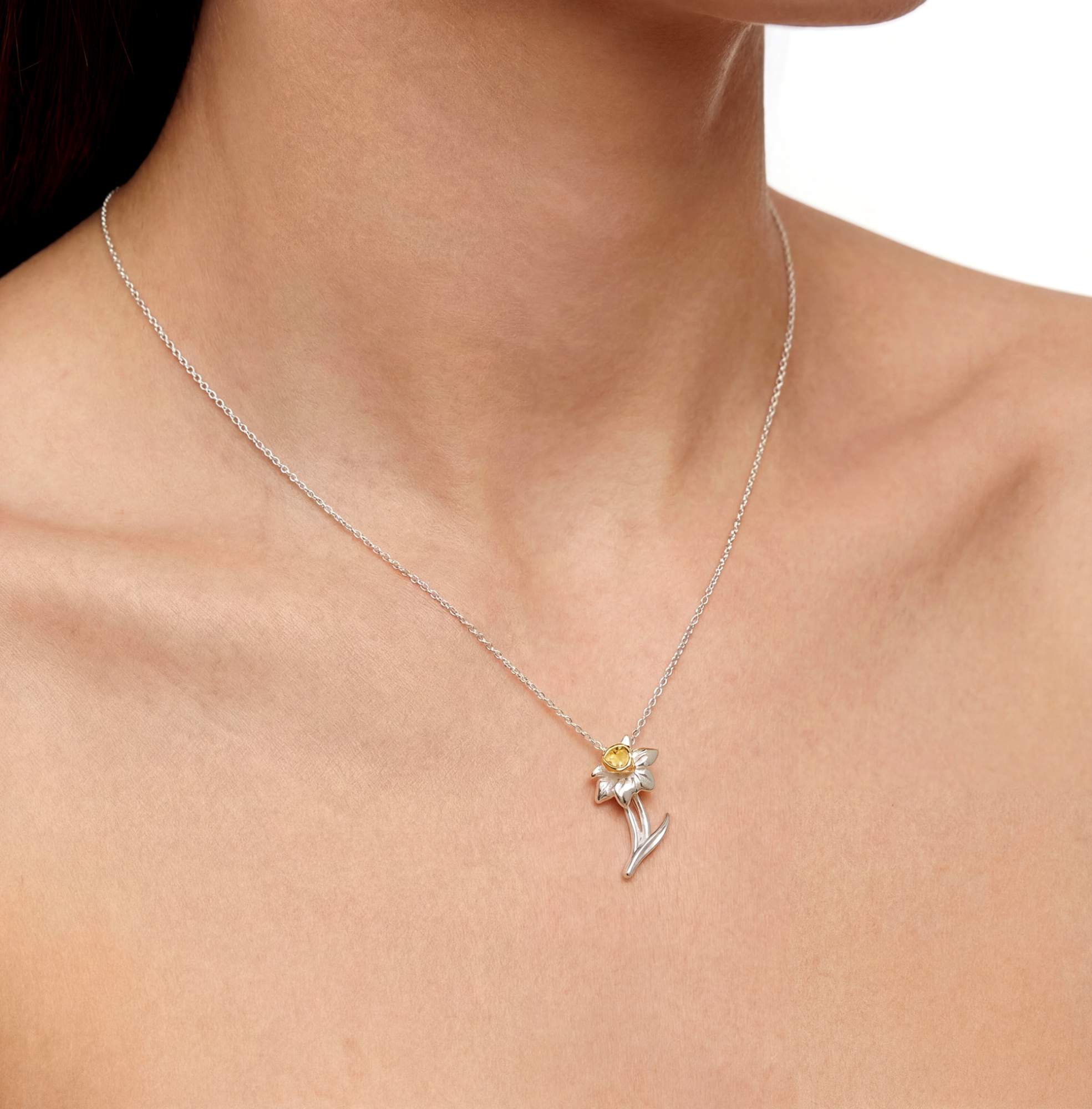 Osterglocken Kette 925 Silber oder Silber vergoldet