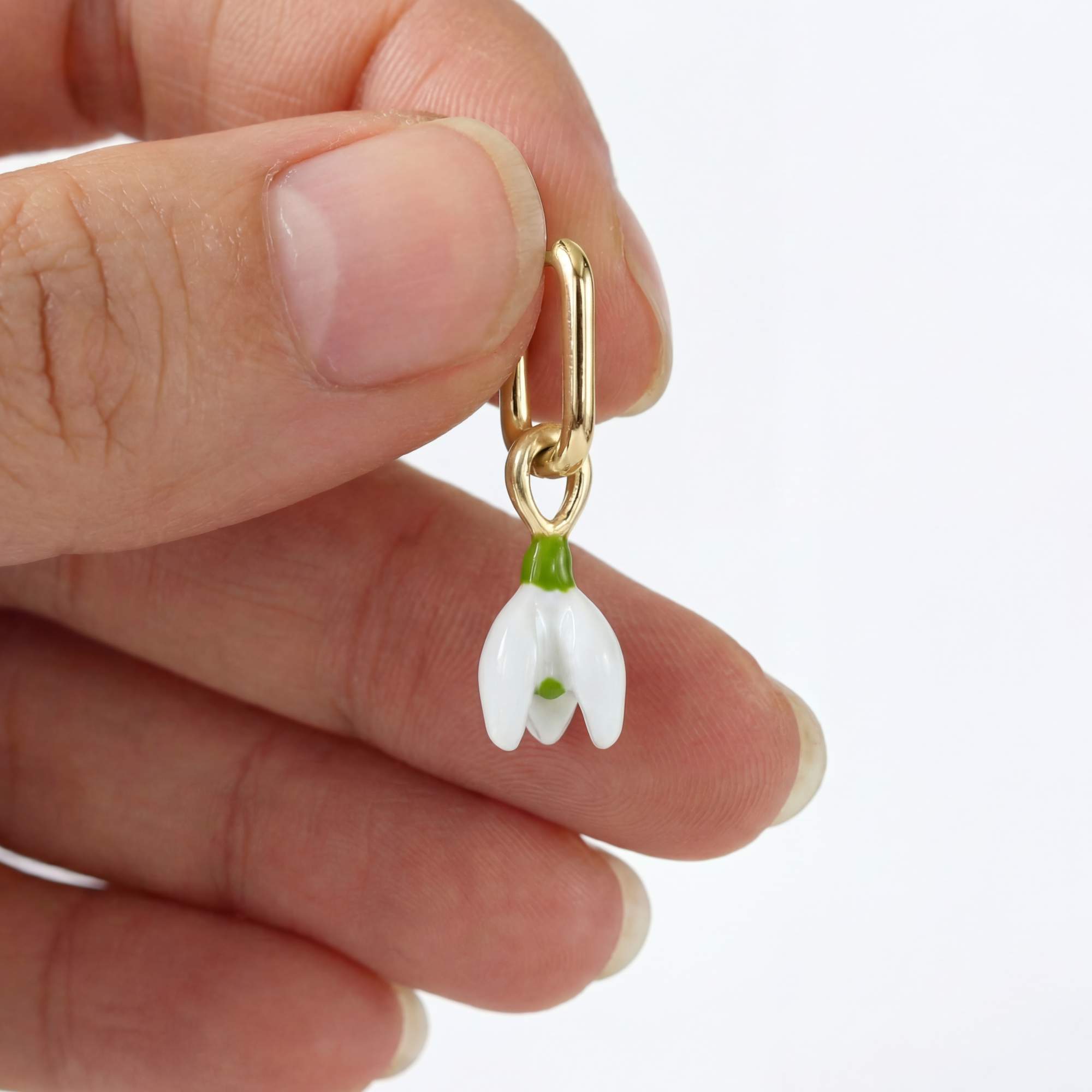 Snowdrop Earrings gold plated