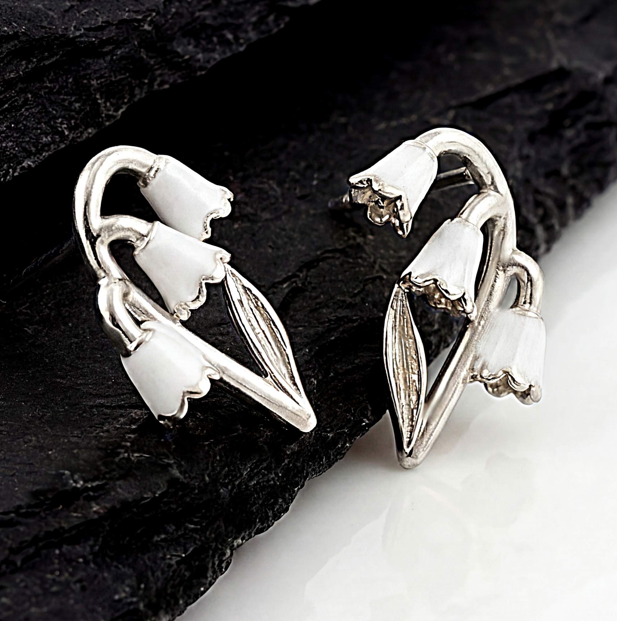 Maiglöckchen Ohrstecker 925 Silber