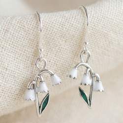 Maiglöckchen Ohrringe 925 Silber